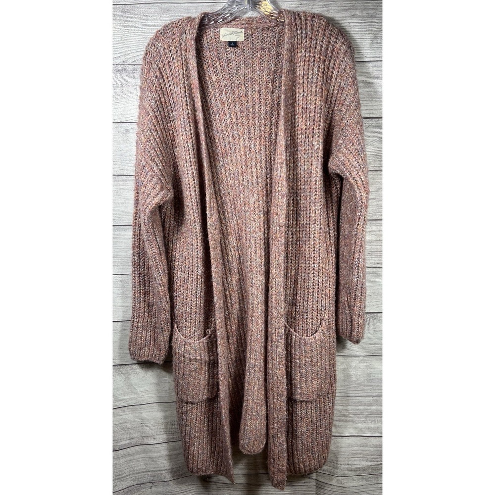 Universal Thread Women's Marled Open Front Longline Cardigan Sweater Size M